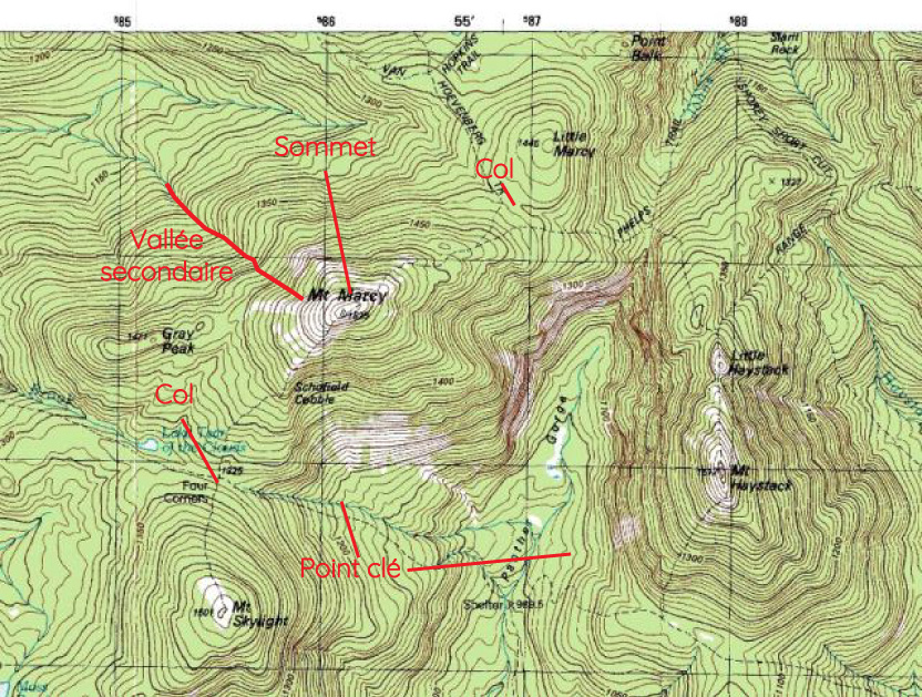 carte topographique commentée