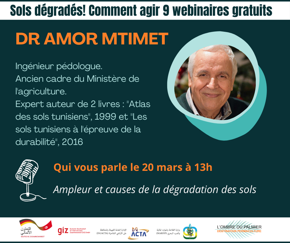 Amor Mtimet, Dr pédologue expert des sols tunisiens