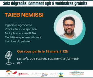 Taieb Nemissi ingénieur agronome, KHNA speaker Sols dégradés! Comment agir