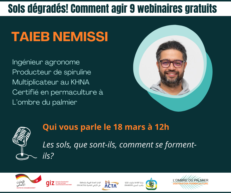 Taieb Nemissi ingénieur agronome, KHNA speaker Sols dégradés! Comment agir