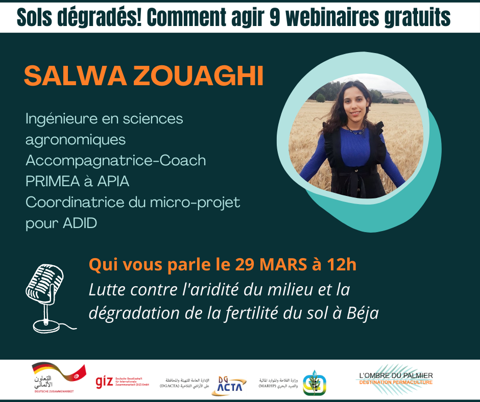 Salwa Zouaghi coordinatrice ADID PROSOL régénération des sols